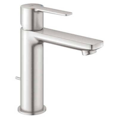 GROHE Lineare New waterbesparende wastafelkraan S-size met waste supersteel