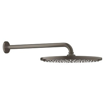 Grohe Rainshower Cosmopolitan 310 Douche Principale - 31cm - 1 type de jet - bras mural 38cm - graphite dur brosse