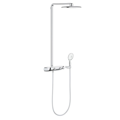 Grohe Rainshower SmartControl opbouw regendoucheset – thermostatisch – Ø36 cm hoofddouche – 4-standen handdouche – wit/chroom
