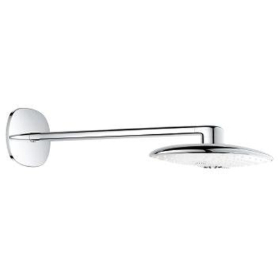 Grohe Rainshower Duo 360 Hoofddouche - 36x 22cm - 2 straalsoorten - wandarm 45cm - moon white/ - chroom