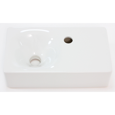 Royal plaza Friens lave-mains 42x24x11 cm avec 1 trou de robinet blanc