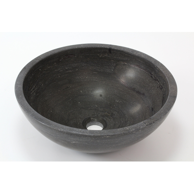 Royal Plaza Revera vasque à poser ronde 40cm sans trou de robinet blue stone