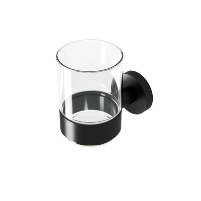 Geesa Nemox Porte-verre avec gobelet Noir