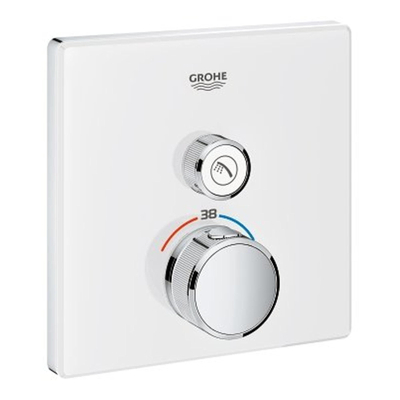 Grohe SmartControl Inbouwthermostaat - 2 knoppen - vierkant - wit