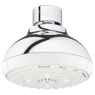 GROHE Tempesta 100 Hoofddouche - 10cm - 4 straalsoorten - chroom/wit