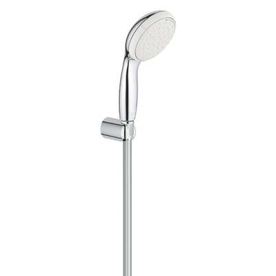 GROHE New Tempesta Ensemble de douchette - 2 types de jets - rond - avec support - flexible lisse - 125cm - chrome