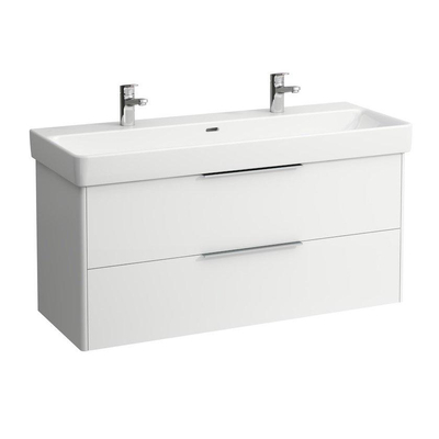 Laufen Pro S lavabo-meuble 120x46.5x17.5cm 2x1 trou de robinet céramique blanc