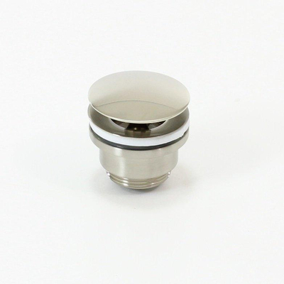 Royal plaza Merlot wastafelplug 1 1/4" niet afsluitbaar geborsteld SHOWROOMMODEL