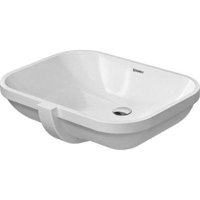 Duravit D Code lavabo encastré par le dessous 56x40cm sans trou de robinet avec trop-plein blanc