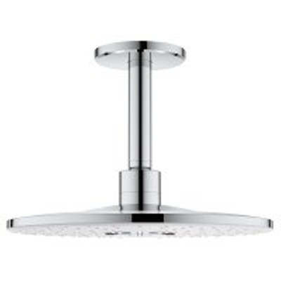 GROHE Rainshower SmartActive 310 Tête de douche - 31cm - 2 jets - bras de plafond 14,2cm - moon white/chrome