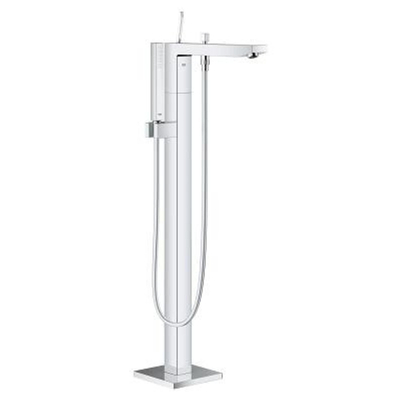 GROHE Eurocube Joy Robinet de bain sur pied avec inverseur et douchette avec support et flexible 125cm chrome