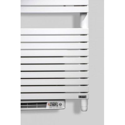 Vasco Carré CB-EL-BL radiateur sèche-serviettes électrique avec soufflerie 1737x600mm, 1250W blanc