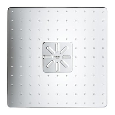 GROHE Rainshower SmartActive 310 Cube Douche de tête - 31cm - 2 types de jets - bras mural 43cm - moon white/chrome