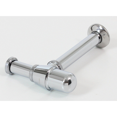 Royal Plaza Merlot siphon gobelet avec tube mural et rosace 1 1/4 chrome