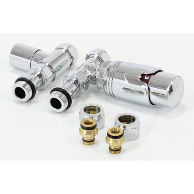 Royal Plaza ODIN set de raccordement de radiateur thermostatique droit CHROME