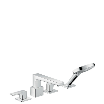 Hansgrohe Metropol Ensemble mitigeur de bord de baignoire 4 trous chrome