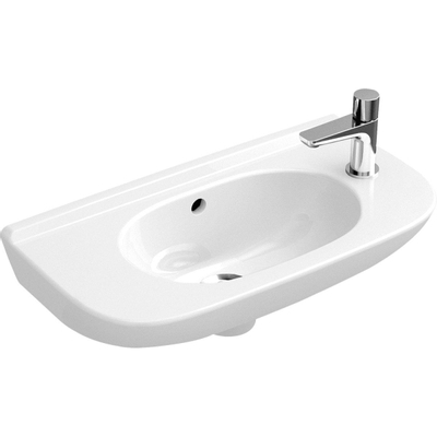 Villeroy & Boch O.novo Lave-mains 50x25cm trou pour robinet gauche blanc
