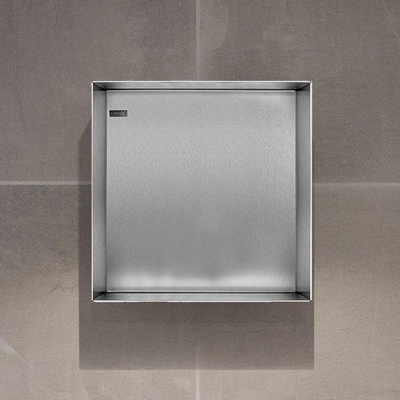 Looox Colour BoX niche encastrable - 30x30x10cm - inox brossé