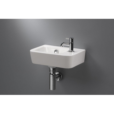 Royal Plaza Capella lave-mains 37x24,5x13,5cm trou de robinet à droite avec trop-plein blanc