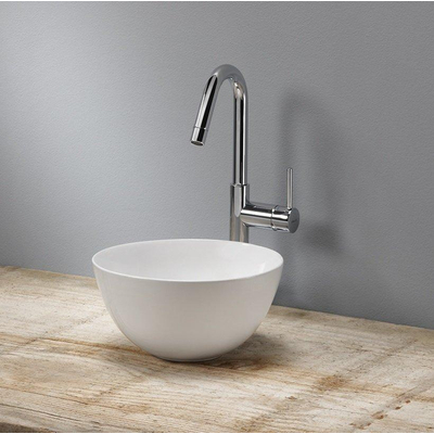 Royal plaza Legato vasque à poser 24x24x12cm ronde sans trop-plein blanc