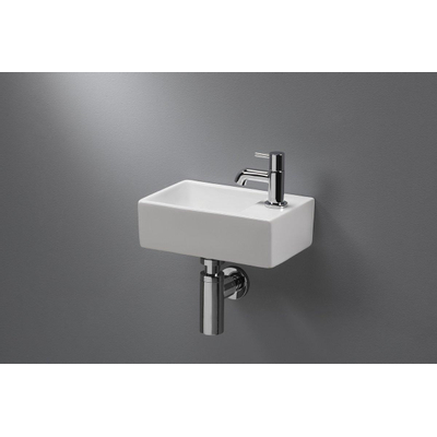 Royal Plaza Capella Lave-mains 30.5x19x11cm 1 trou de robinet droite blanc