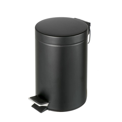 Geesa Hotel Poubelle à pédale 3 litres Noir