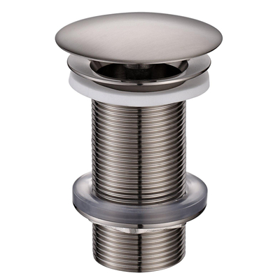Royal Plaza Merlot wastafelplug 1 1/4" niet afsluitbaar geborsteld messing