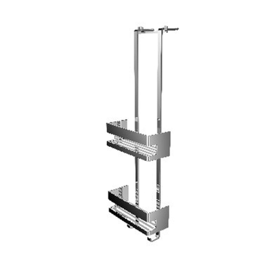 Emco System 2 étagère avec 2 paniers chrome