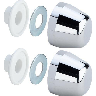 Viega set de caches décoratifs pour bloc double mural chrome