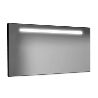 Looox Black line Spiegel met LED verlichting 120x60cm zwart