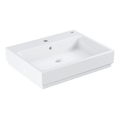 Grohe Cube Keramiek Opzetwastafel - 60x49cm - met kraangat en overloop - PureGuard - wit
