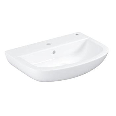 Grohe Bau Wastafel - 1 kraangat - met overloop - 55.3x38.6cm - wit