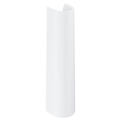 GROHE Bau Cache-siphon colonne pour lavabo avec fixation blanc