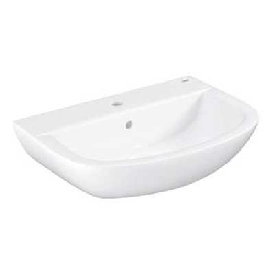 Grohe Bau Wastafel - 1 kraangat - met overloop - 60.9x44.2cm - wit