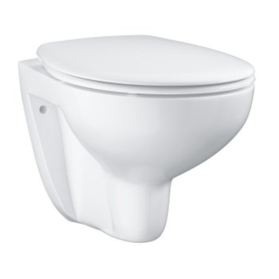 GROHE Bau Ceramic hangtoilet – spoelrandloos – diepte 53 cm – met softclose zitting – glans wit