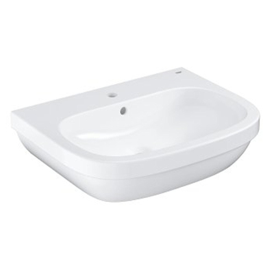 Grohe Euro Keramiek Wastafel - 65x51cm - met kraangat - met overloop - wit