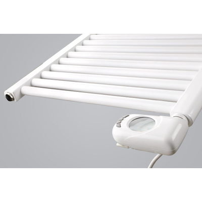 Zehnder Aura E elektrische handdoekradiator 78.6x40cm 300watt 230 volt | 50 Hz Staal Zwart Mat TWEEDEKANS
