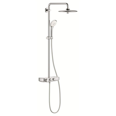 GROHE Euphoria smartcontrol Ensemble de douche pluie apparent - pomme de douche ronde 26cm - 2 fonctions - douchette ronde - chrome