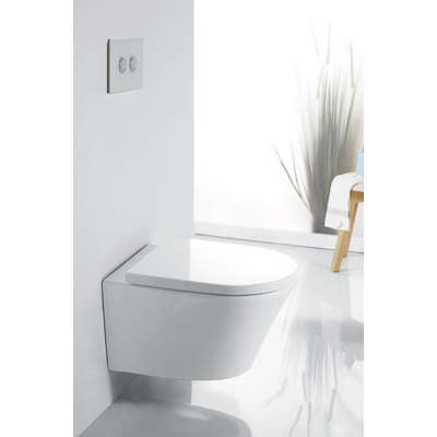 Royal Plaza Opus Classic WC suspendu - 53cm - avec abattant - softclose et quickrelease - Blanc