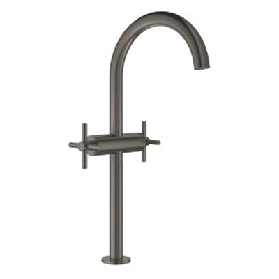 GROHE Atrio Robinet de lavabo rehaussé XL-size avec bec rotatif et poignées croix Brushed Hard graphite brossé (anthracite)