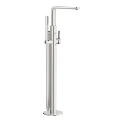 GROHE Lineare New afbouwdeel voor vrijstaande badkraan vloermontage met omstel m. sena handdouche en doucheslang 125cm supersteel