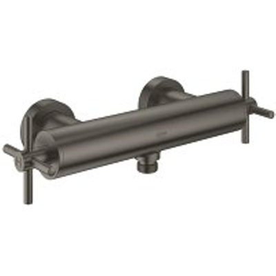 GROHE Atrio douchekraan met koppelingen met kruisgrepen brushed hard graphite