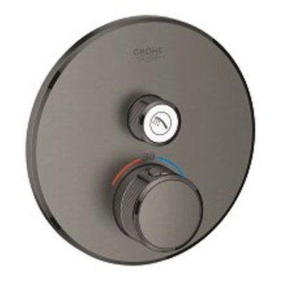 Grohe Grohtherm SmartControl Inbouw Douchekraan - thermostatisch - brushed hard graphite (antraciet)