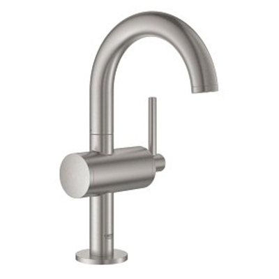 GROHE Atrio Robinet lavabo M-size 1 trou avec bonde push open Supersteel