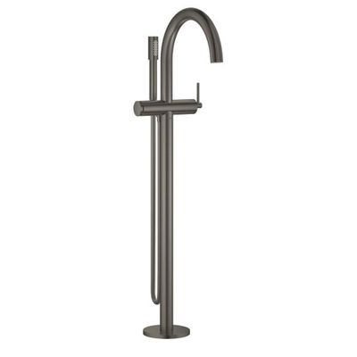 GROHE Atrio afbouwdeel v. vrijstaande badmengkraan met omstel m. Sena stick handdouche en doucheslang 125cm brushed hard graphite