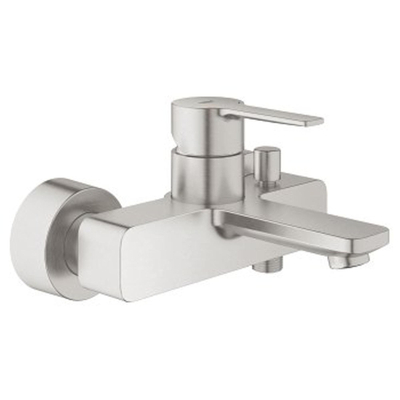 Grohe Lineare New Badkraan - met omstel - met koppelingen - Supersteel (RVS)