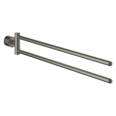 GROHE Atrio Porte-serviettes - 48,9 cm - double - pivotant - graphite dur brossé
