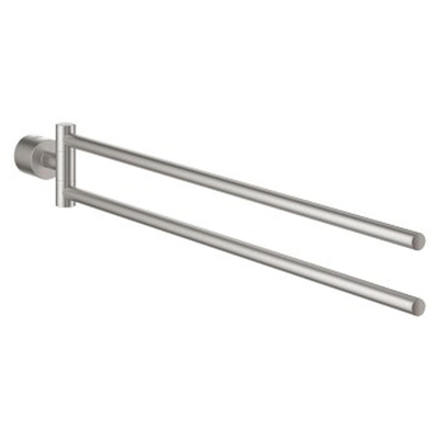 GROHE Atrio Porte-serviettes - 48,9 cm - double - pivotant - super acier