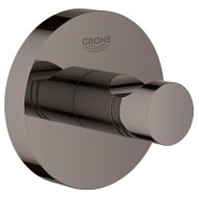 Grohe Essentials Handdoekhaak - rond - hard graphite (antraciet)