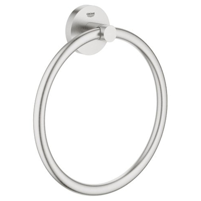 GROHE Essentials Handdoekring - 18cm - rond - supersteel